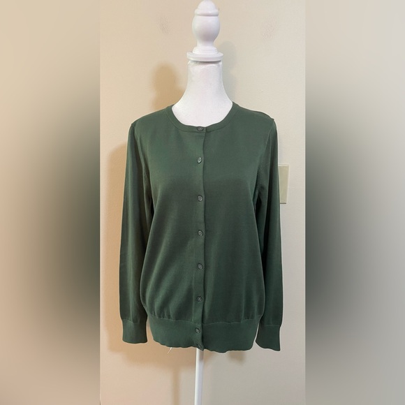 Lands’End Women’s Sweater Cardigan Button Down Size Medium. NWOT - Picture 5 of 17